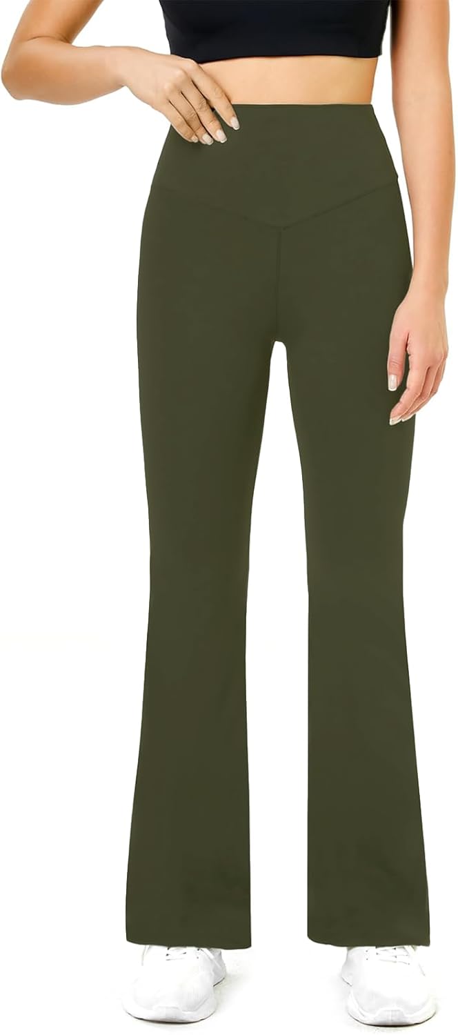 Thumbnail 1 de Glacspyg Yogahose Damen Flared Sporthose mit hoher Taille und Bauchkontrolle