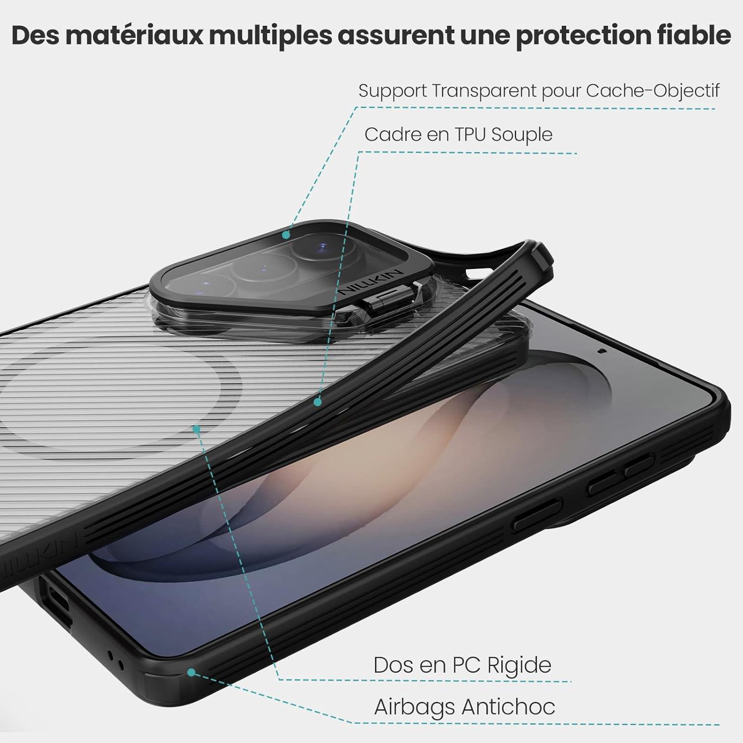 Thumbnail 3 de Nillkin Camshield Prop Magnétique Coque pour Samsung Galaxy S26 Ultra – Protection caméra et support intégré