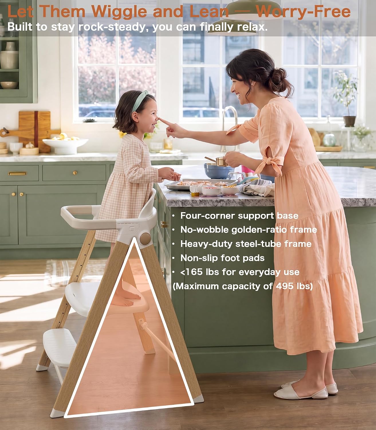 Thumbnail 4 de Cochymi 5-in-1 Convertible High Chair with Toddler Tower, Foldable Design