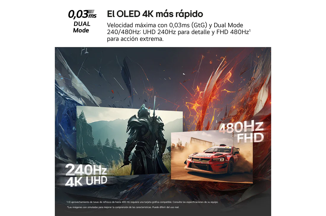 Thumbnail 2 de LG OLED 4K 32" DualMode: Setup de 2 monitores gaming 32GX87-32G8.SET