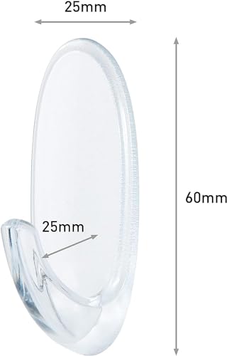 Thumbnail 1 de Command Medium Hooks, Clear: 7 Hooks and 10 Adhesive Strips for Damage-Free Organisation