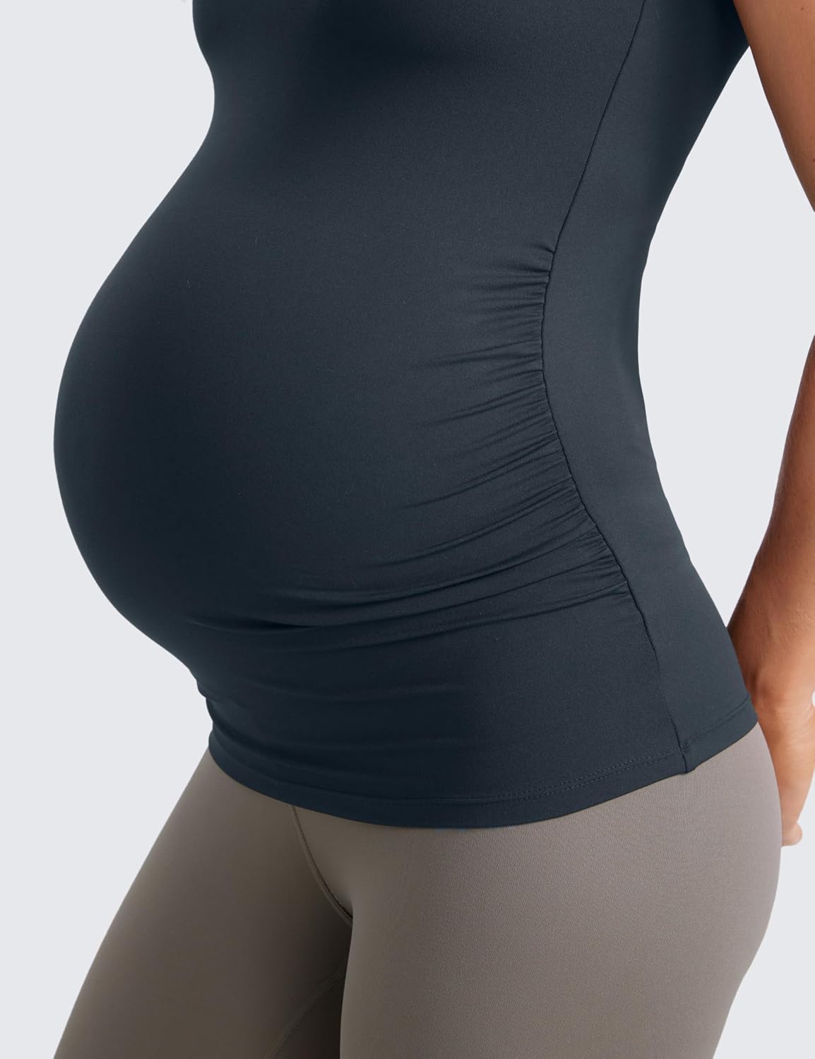 Thumbnail 3 de CRZ YOGA Butterluxe Square Neck Maternity Tank Top with Built-in Bra