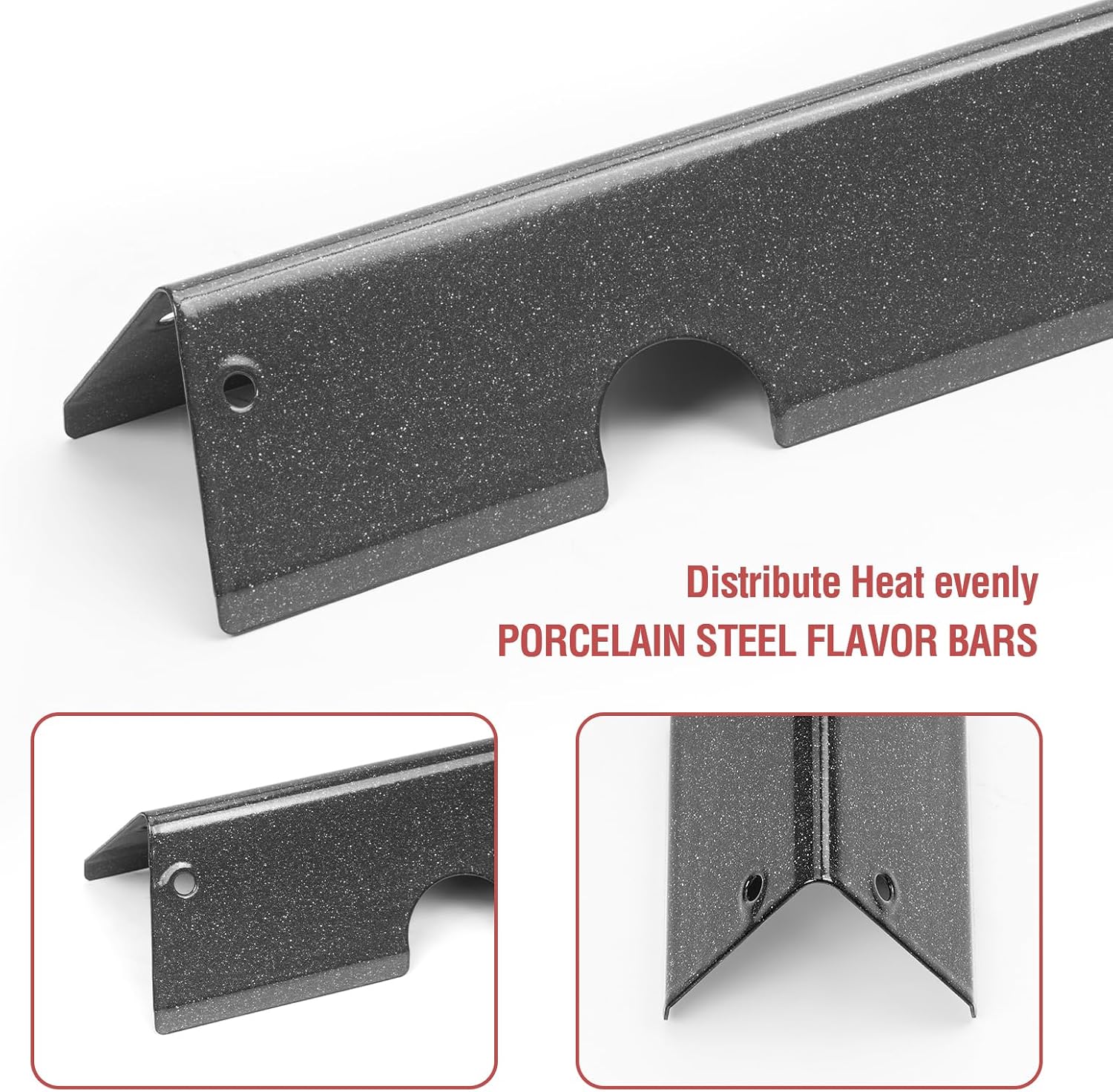 Detalle de 66032 Flavorizer Bars für Weber Genesis II/LX 300 Serie – 43,4 cm Ersatzset (5 Stück)