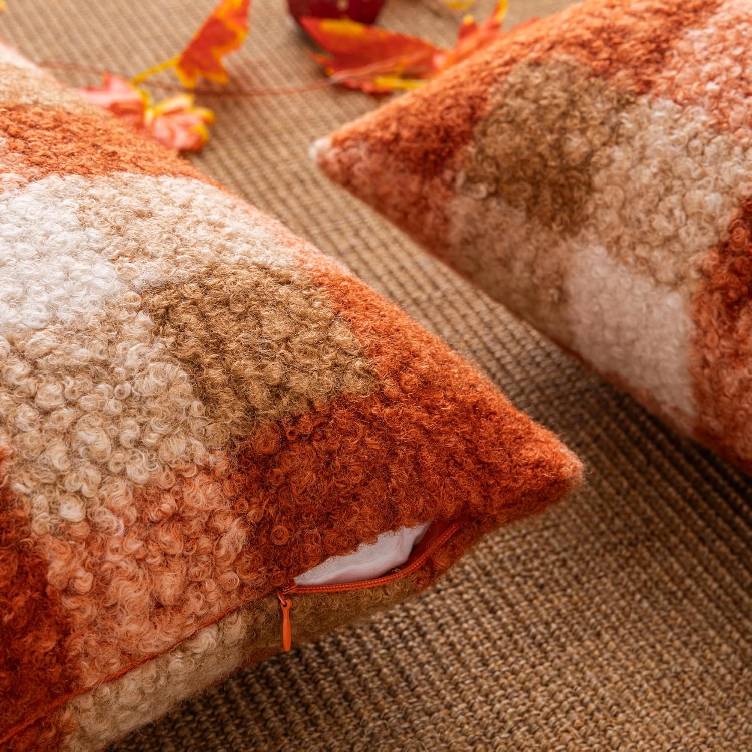 Thumbnail 5 de AQOTHES Bouclé Pillow Covers, 16x16 Inch