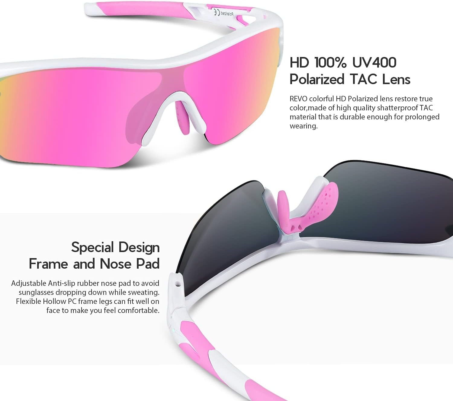 Thumbnail 2 de BEACOOL Polarized Sports Sunglasses for Men, Women and Youth