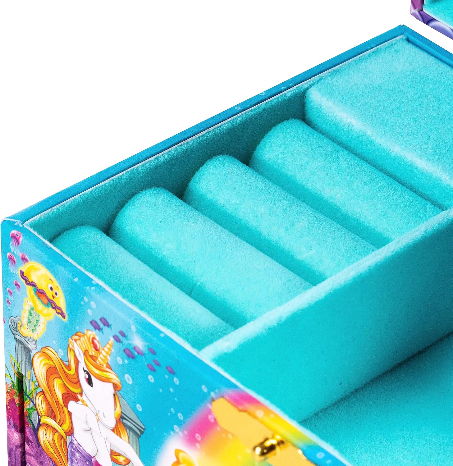 Thumbnail 2 de CRAZE Galupy Mermaid – boîte à bijoux musicale pour fille avec figurine licorne à nageoire de sirène
