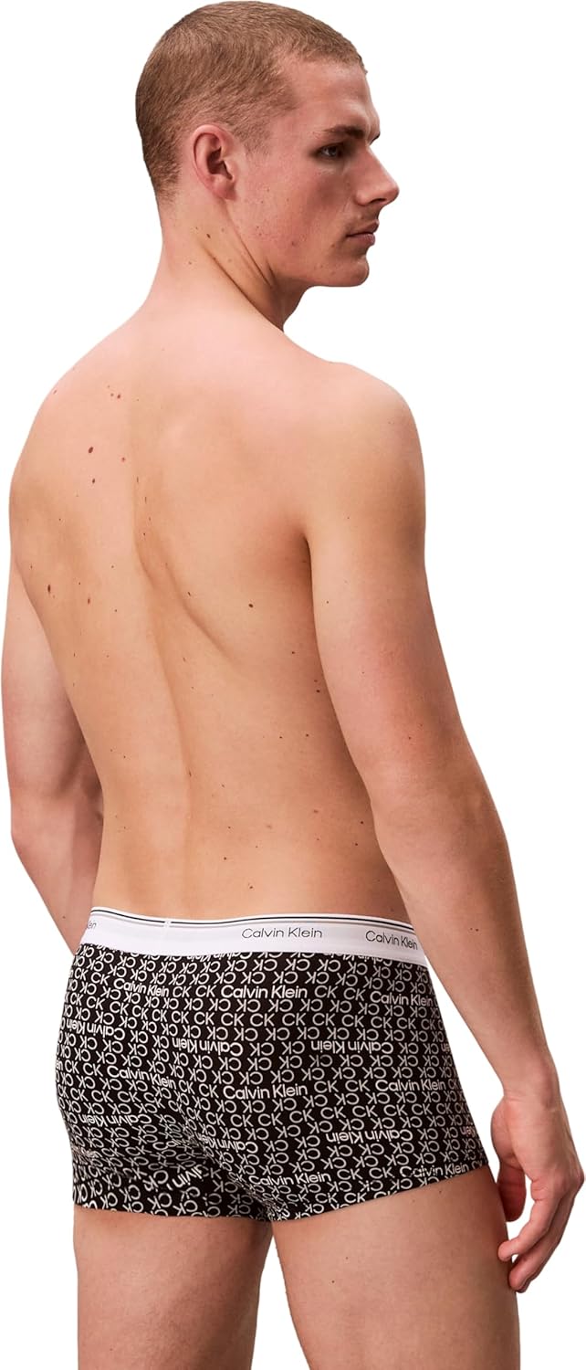 Detalle 2 de Calvin Klein Men Low-Rise Boxer Short Trunks Stretch Cotton (Pack of 3)