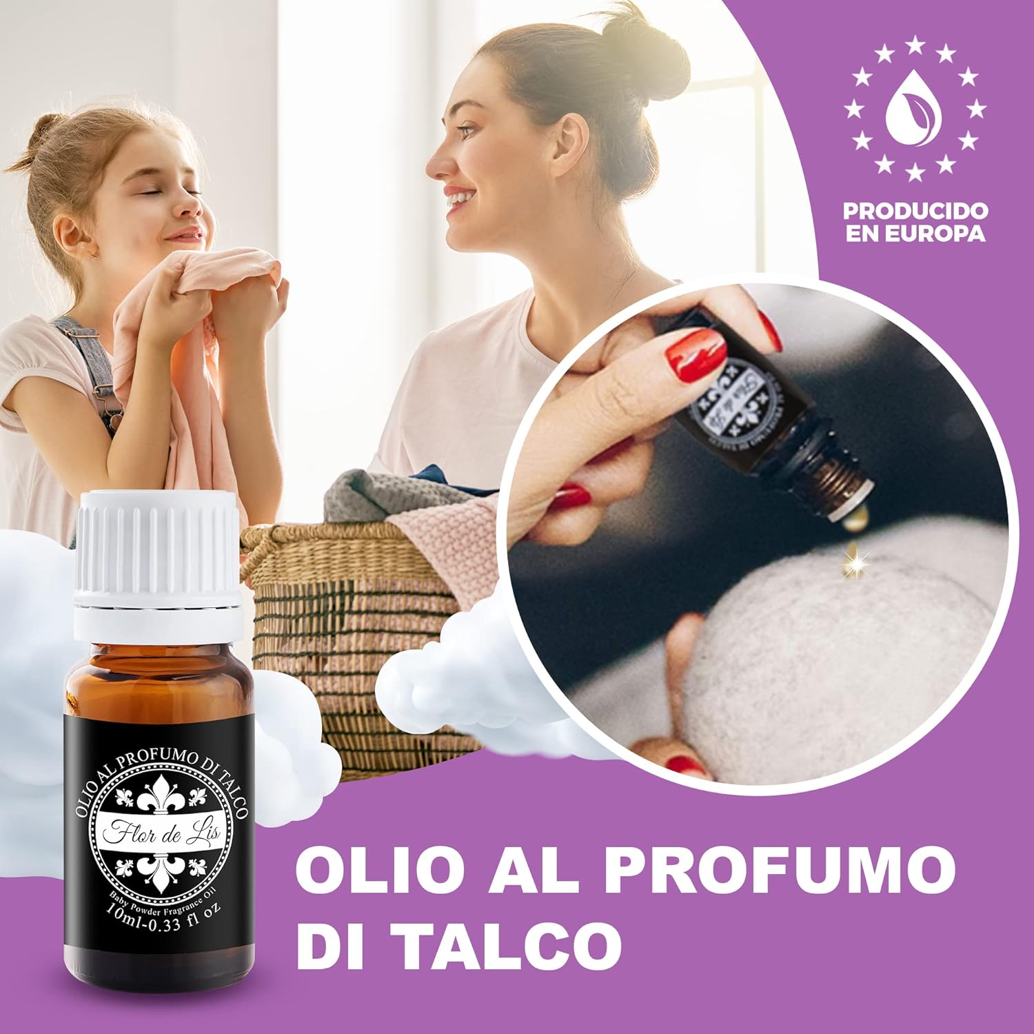Thumbnail 3 de Novità Palline per Asciugatrice di Lana con Olio al Profumo di Talco – Made in EU