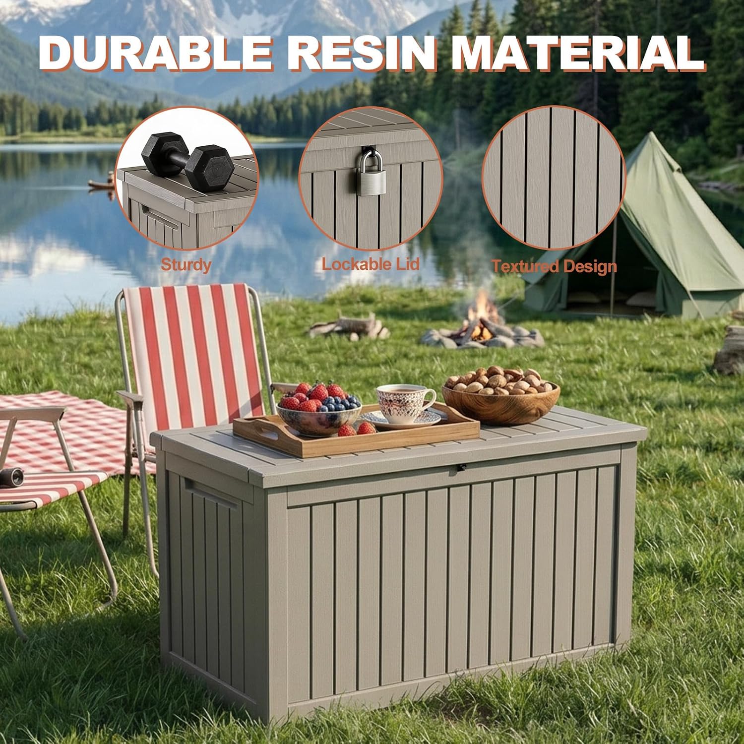 Detalle de EFU Outdoor Storage Box 340 Gallon