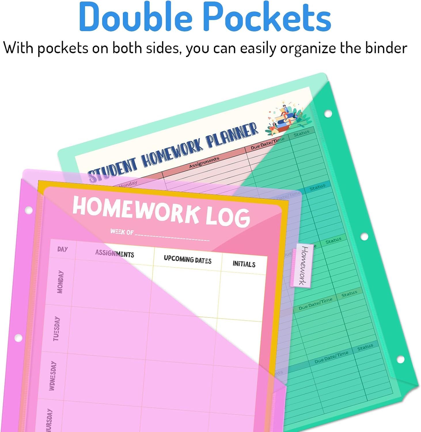 Detalle de Forvencer Binder Dividers, 8 Tabs