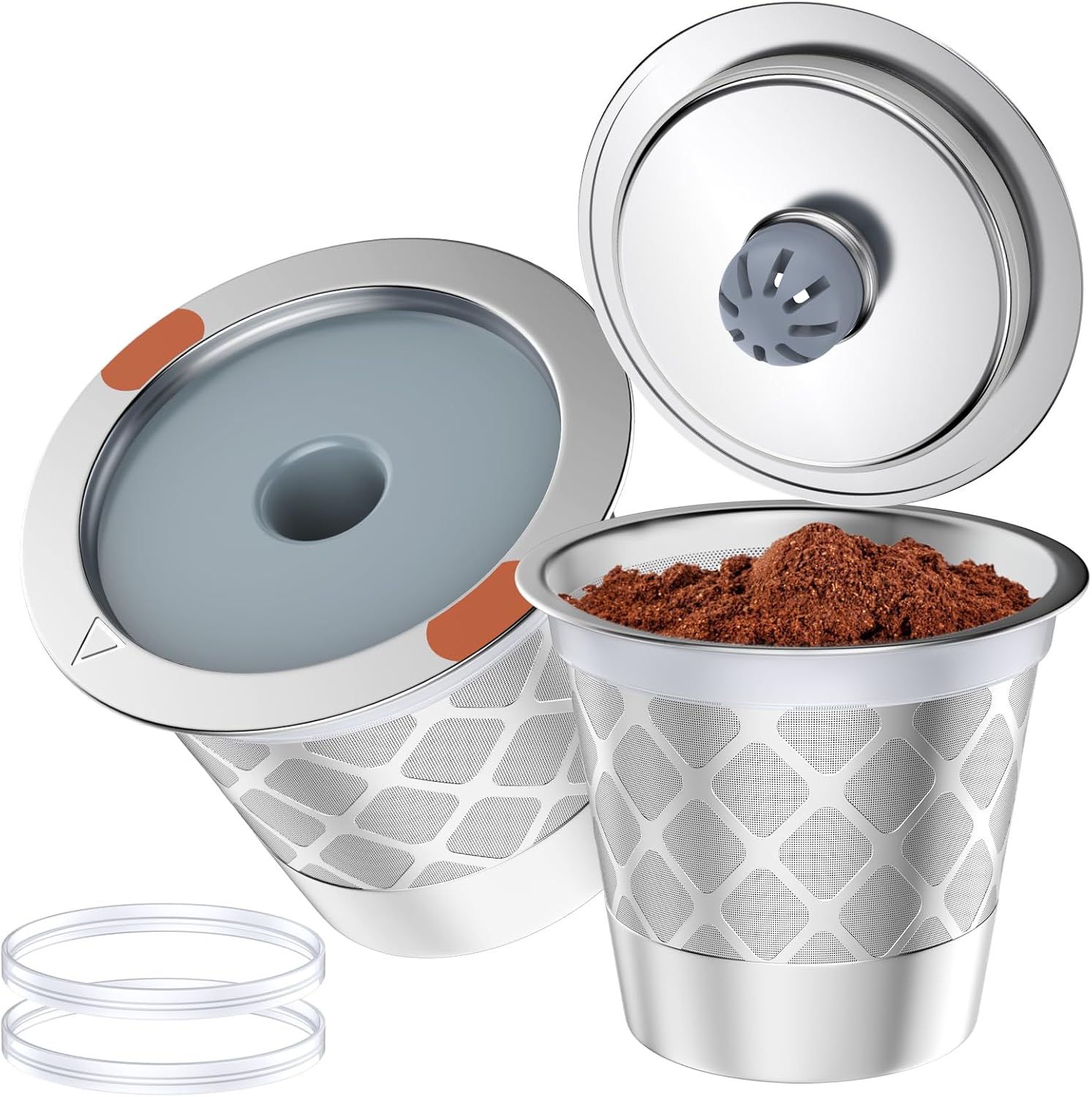 Detalle de Reusable k Cup Filters, stainless steel ⚙
