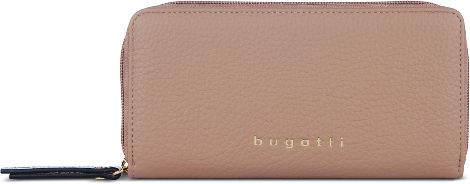 Thumbnail 5 de Bugatti Elina grand portefeuille femme en similicuir noir avec fermeture éclair