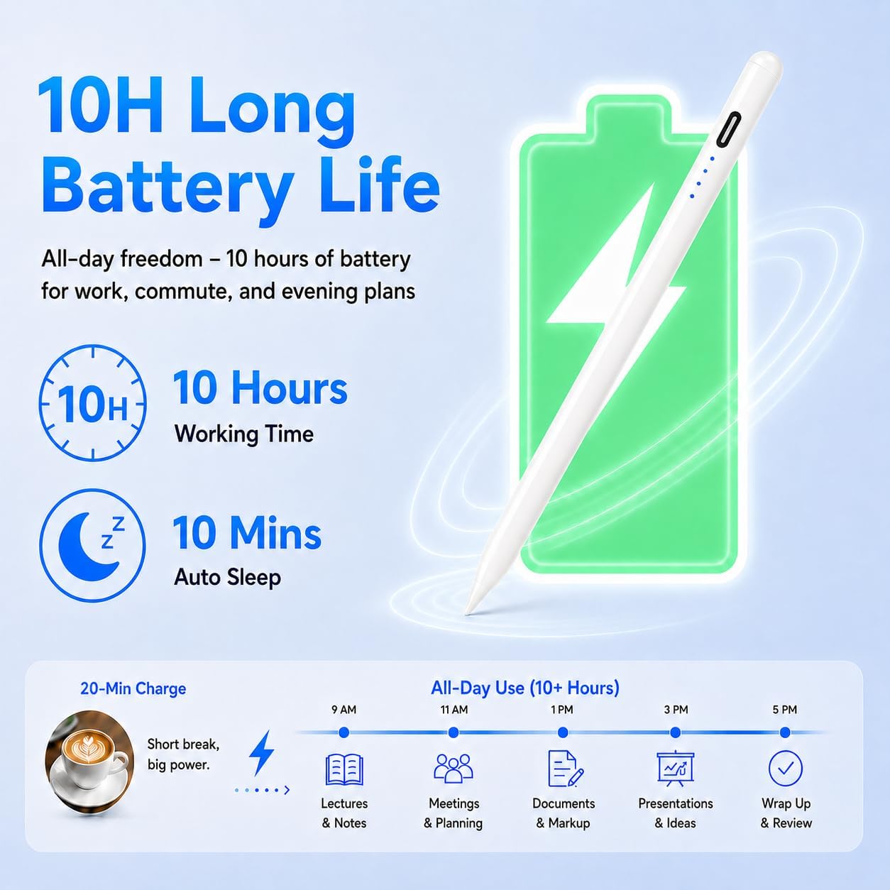 Thumbnail 2 de MEKO Pencil for Apple iPad (2018–2026): Precision, Longevity, and Snap‑on Convenience