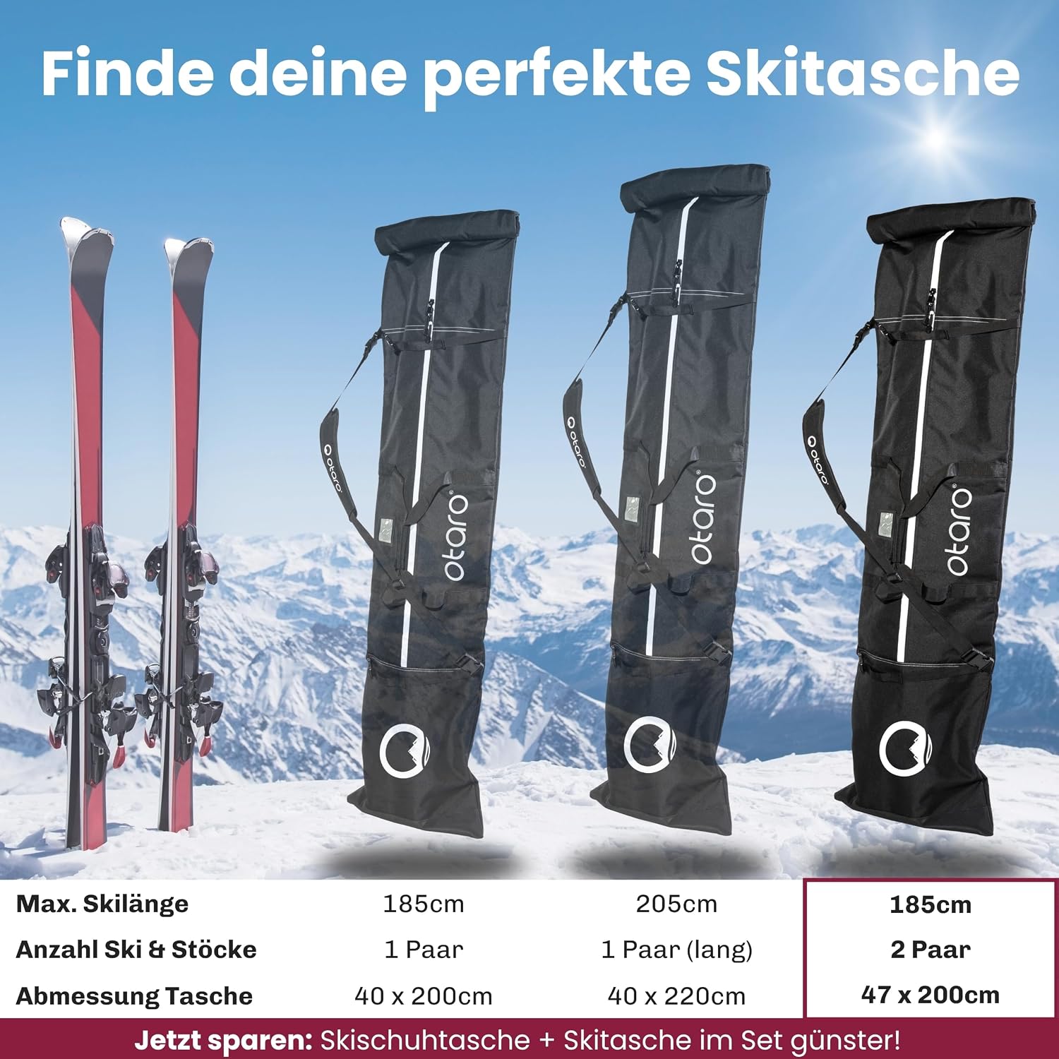 Thumbnail 5 de Otaro Skitasche 160–190 cm