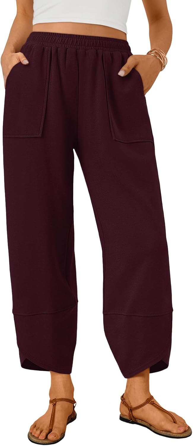 Thumbnail 6 de Trendy Queen Women's Wide Leg Pants: Soft Cotton Blend with Pockets