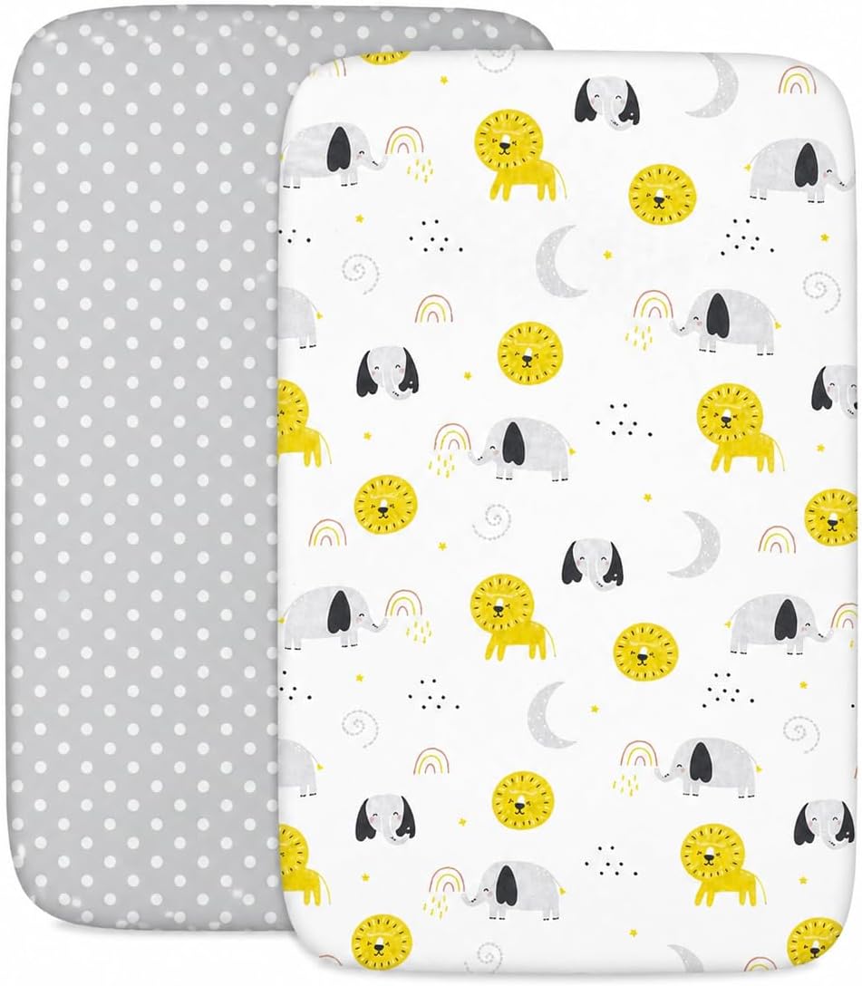 Thumbnail 1 de FlyIdeas Set 2 Lenzuola con Angoli per Lettino 140x70 cm – 100% Cotone Morbido e Traspirante