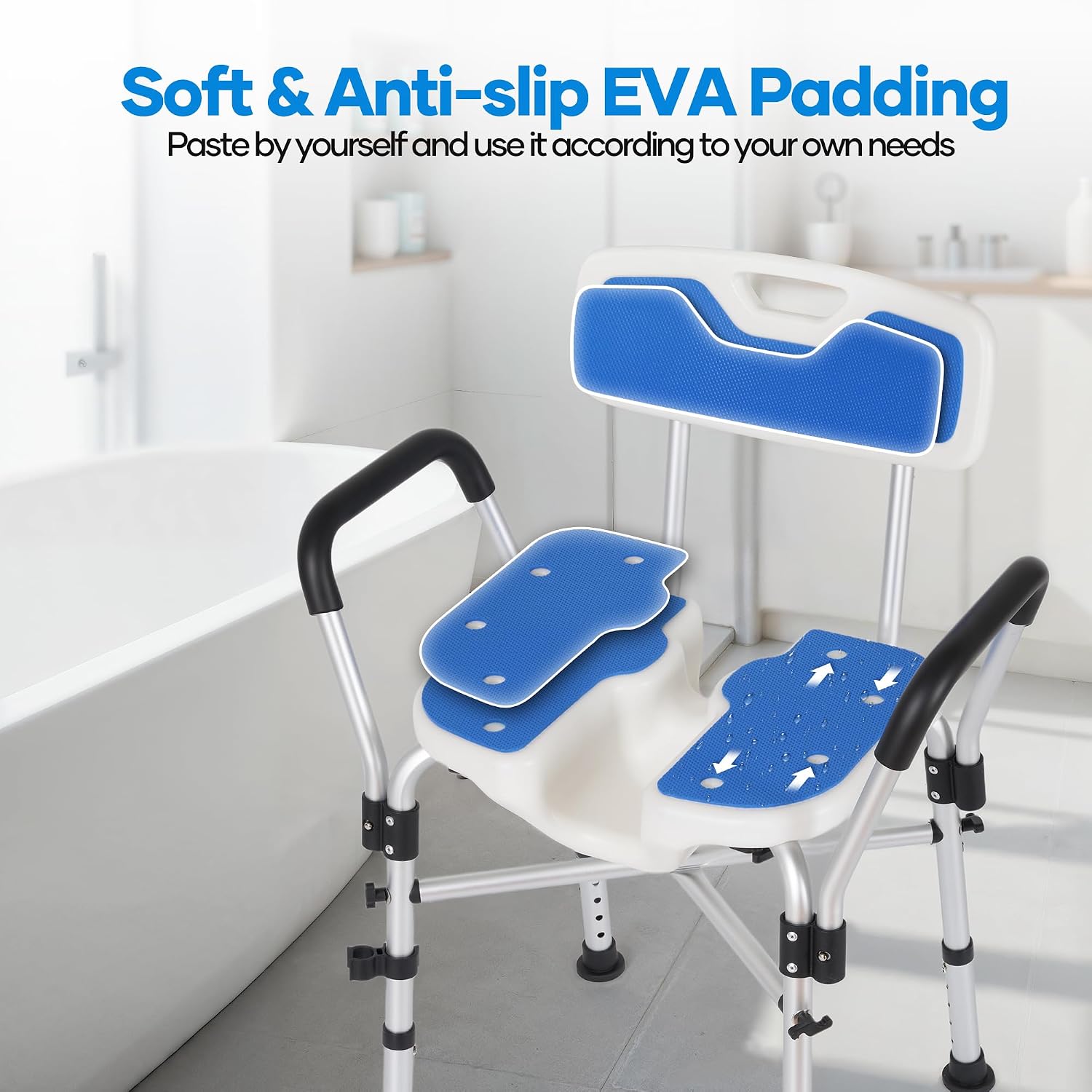 Thumbnail 6 de Careboda shower chair, 600 lb capacity