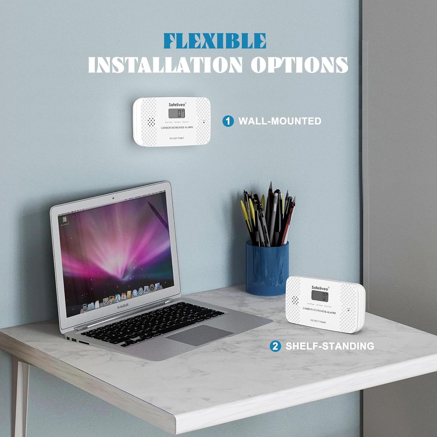 Thumbnail 5 de Carbon Monoxide Detector with Digital Display CO Alarm 🔔