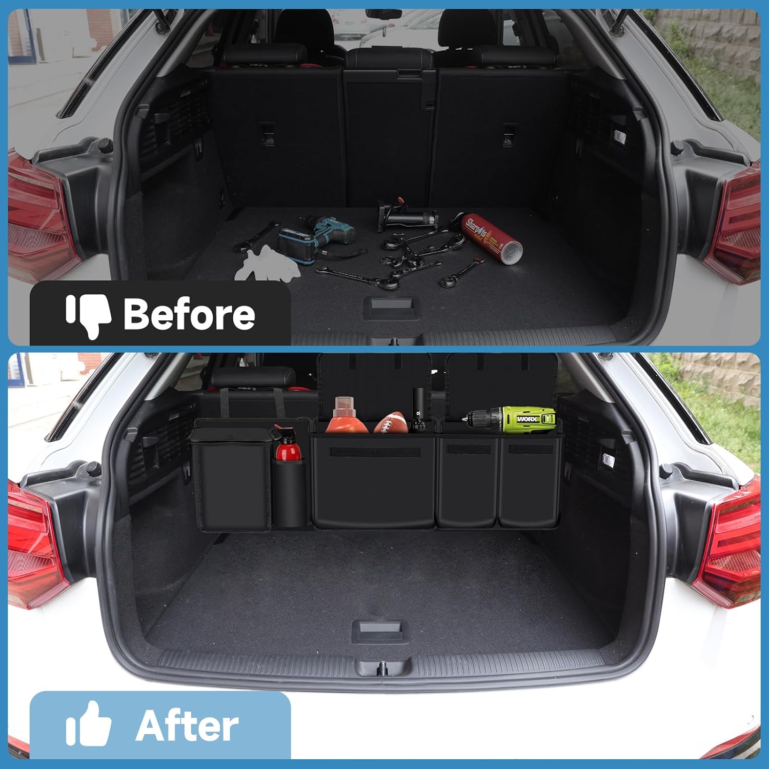 Detalle de Einesin Car Boot Organiser: Seat Back Hanging Organisers with Built-in Cooler
