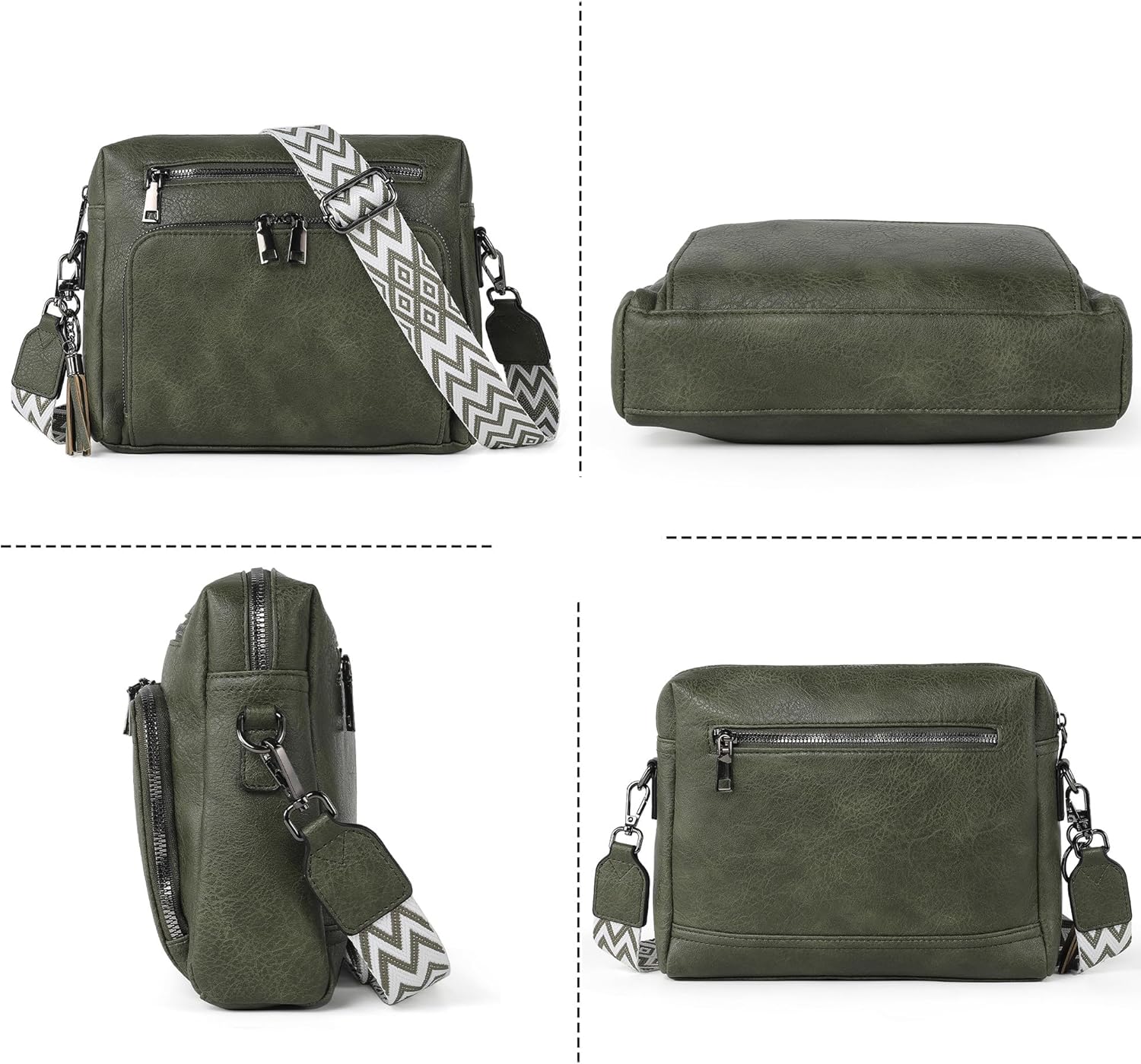 Thumbnail 6 de TANTOMI Damen Umhängetasche – Crossbody Bag mit verstellbarem und abnehmbarem Schultergurt