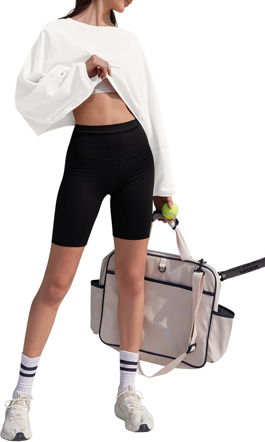 Detalle de Tankaneo Cropped Sweatshirt, Long Sleeve