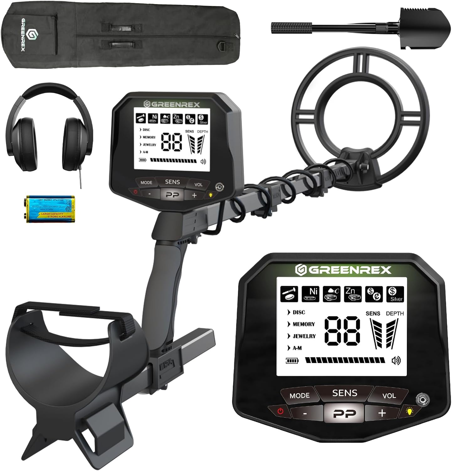 Detalle 2 de GreenRex metal detector for gold, IP68