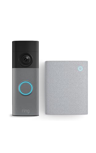 Detalle de Ring Wired Video Doorbell (neueste Gen.) + Chime (3. Gen.) – Retinal 2K, 6x Zoom, Live-Video und Alexa-Integration