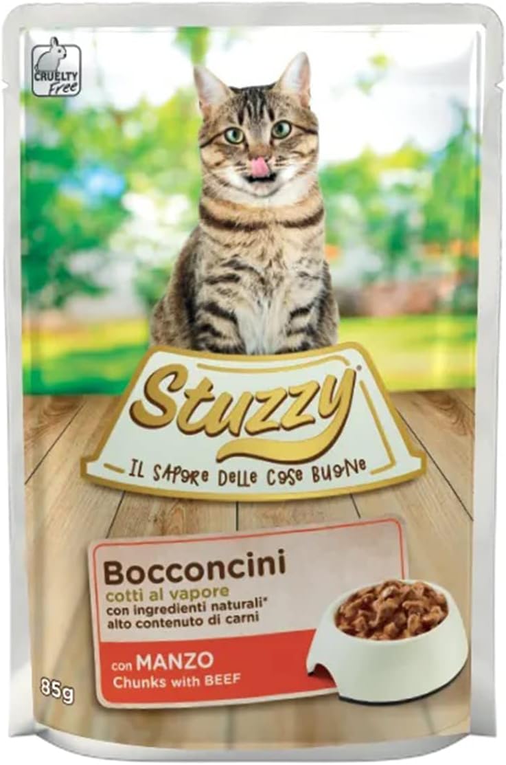 Thumbnail 5 de Stuzzy Cibo Umido per Gattini al Pollo in Bocconcini – 24 Bustine da 85 g