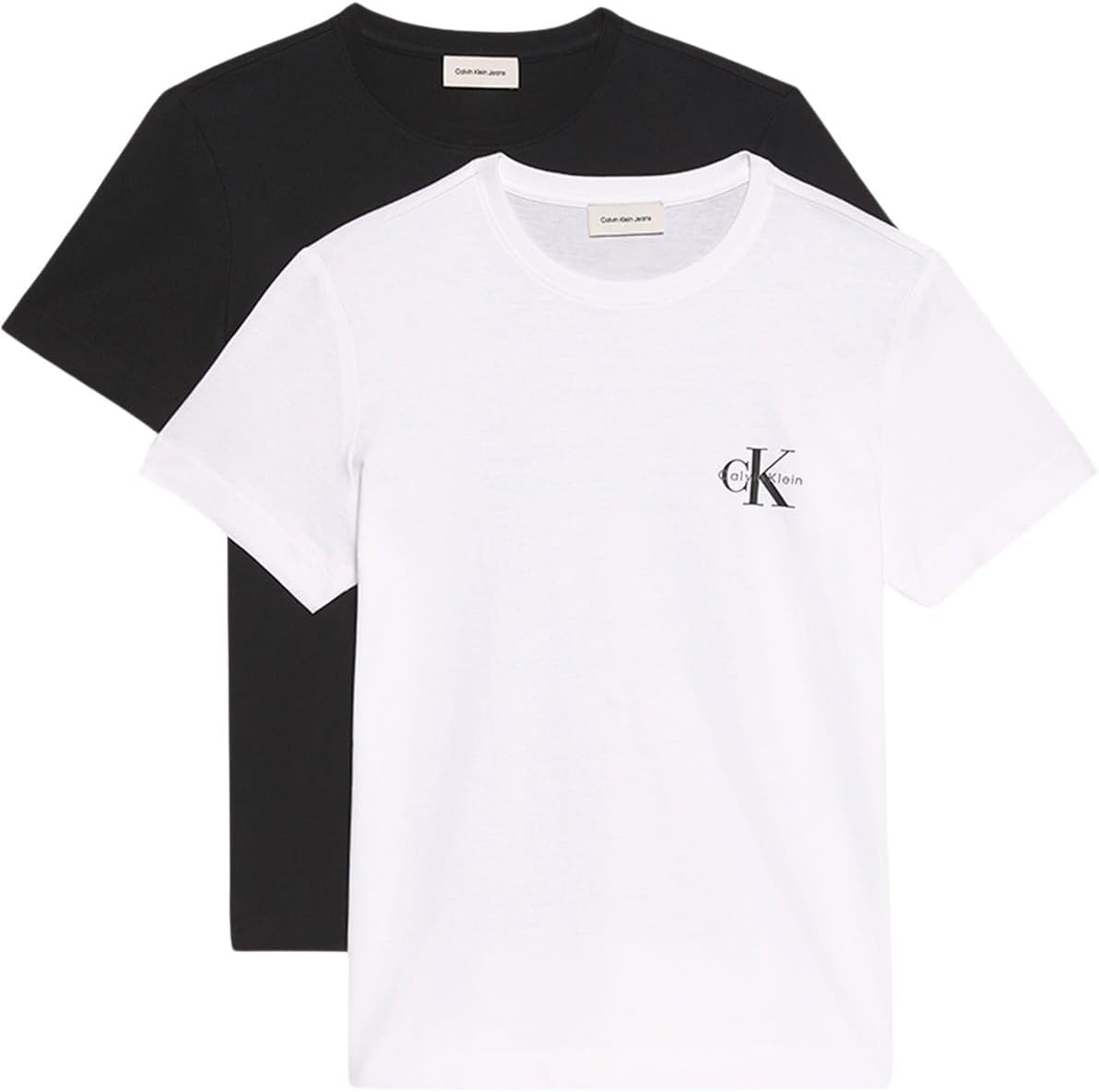 Thumbnail 3 de Calvin Klein Donna T-Shirt Maniche Corte Confezione da 2 Logo Tee con Scollo Rotondo