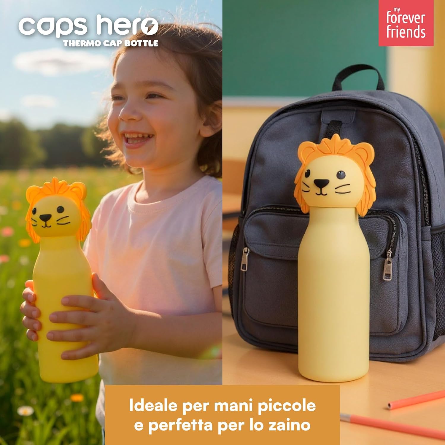 Thumbnail 5 de CapsHero Leone Lion Lio Borraccia Termica 520ml