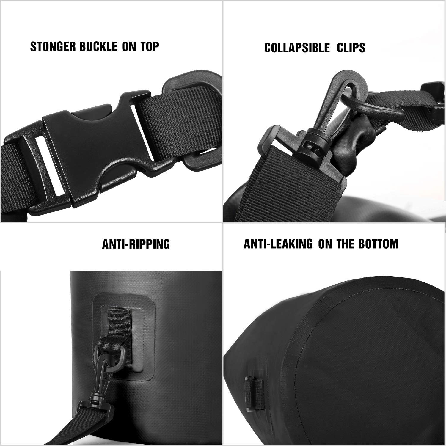 Detalle 2 de Unigear 2L Floating Waterproof Dry Bag with Roll-Top Closure and Phone Case