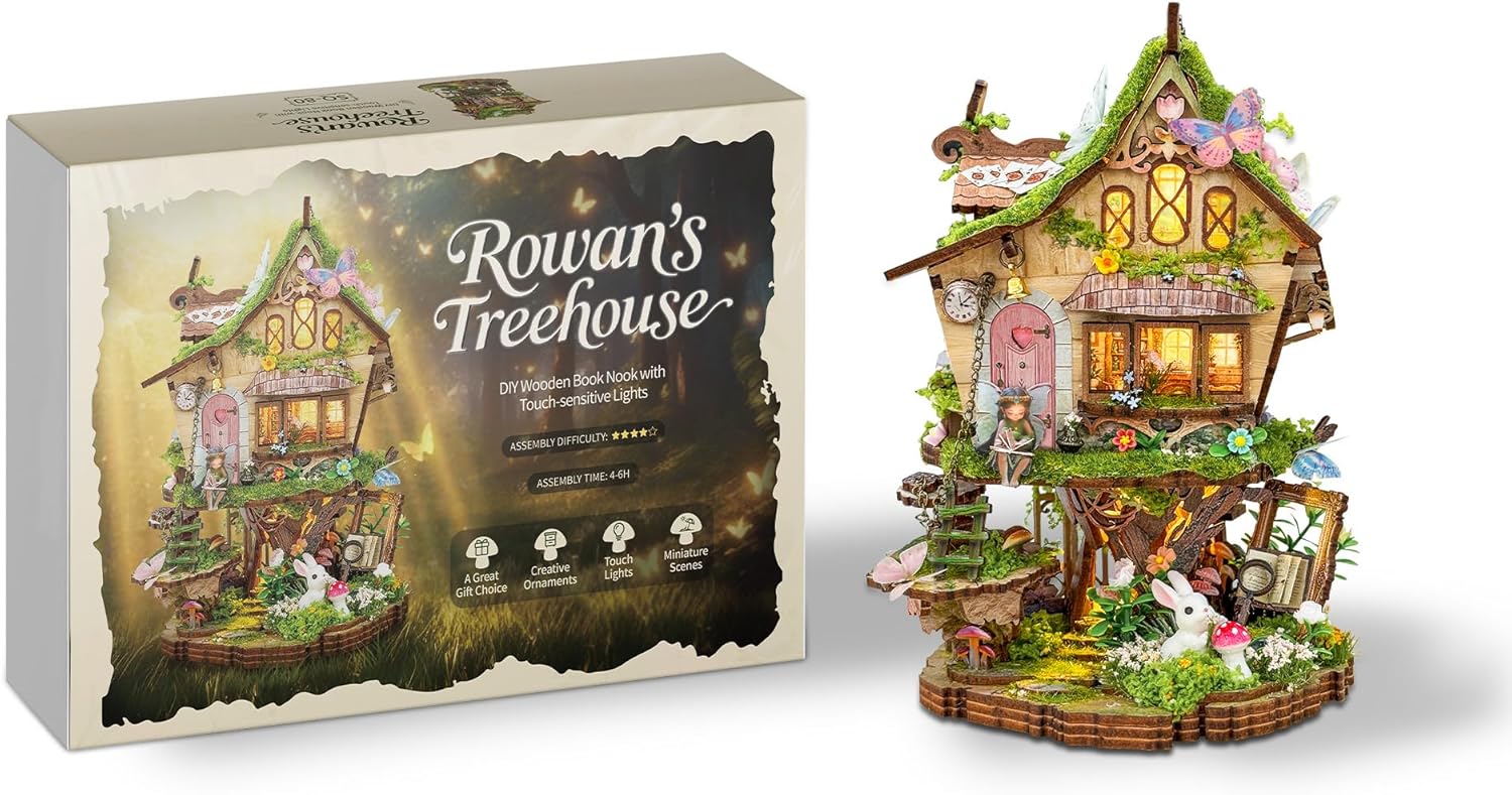 Thumbnail 6 de Rowan's Tree House Book Nook for Adults – DIY Miniature Kit