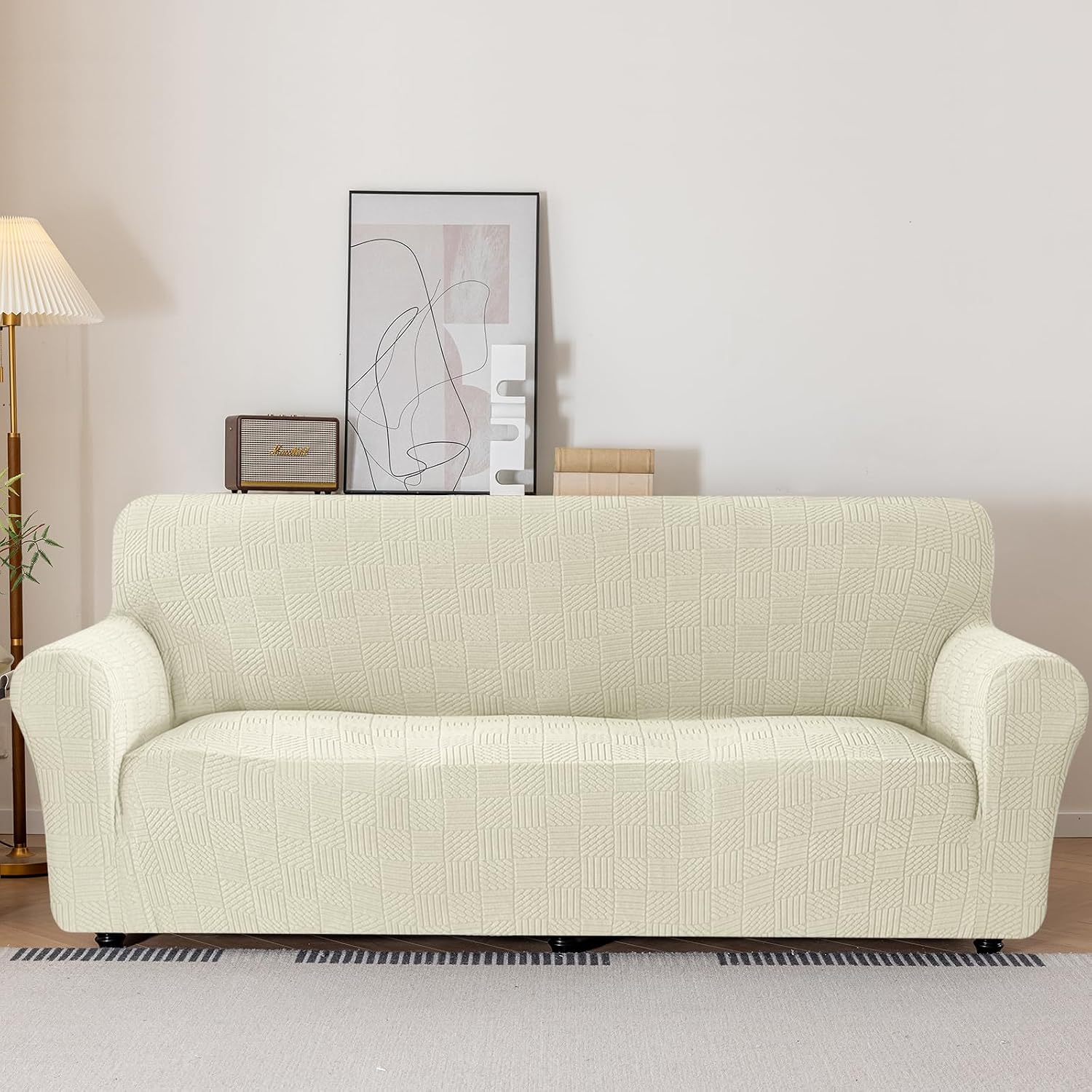 Detalle de Ystyle copridivano 3 posti beige 180-230 cm