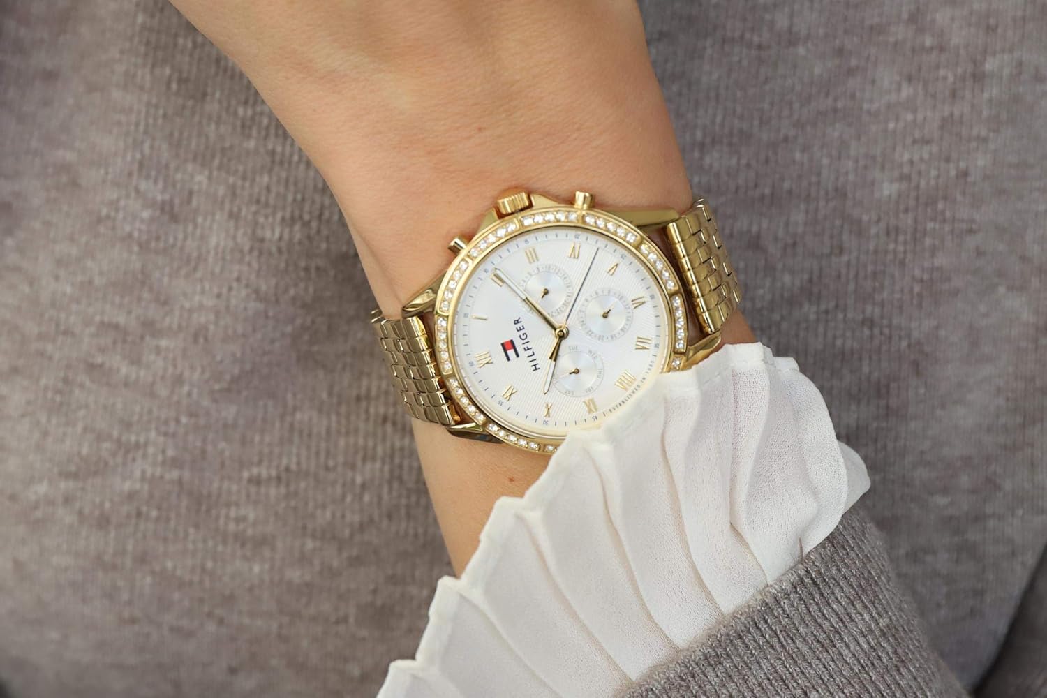 Thumbnail 3 de Tommy Hilfiger Multi Zifferblatt Quarz-Uhr für Damen mit Edelstahlarmband (40 mm)