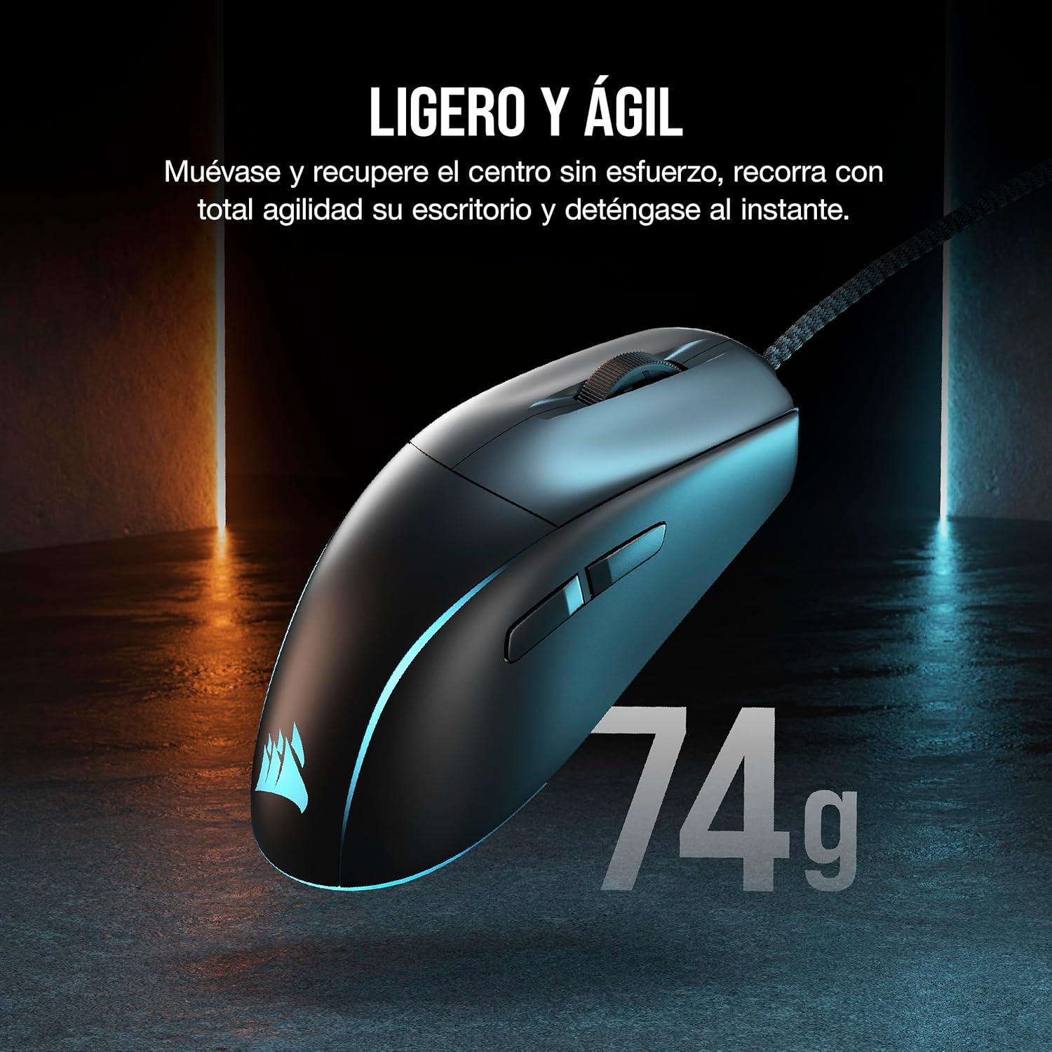 Thumbnail 5 de Corsair M75 Ratón FPS Ligero RGB con Botones Intercambiables