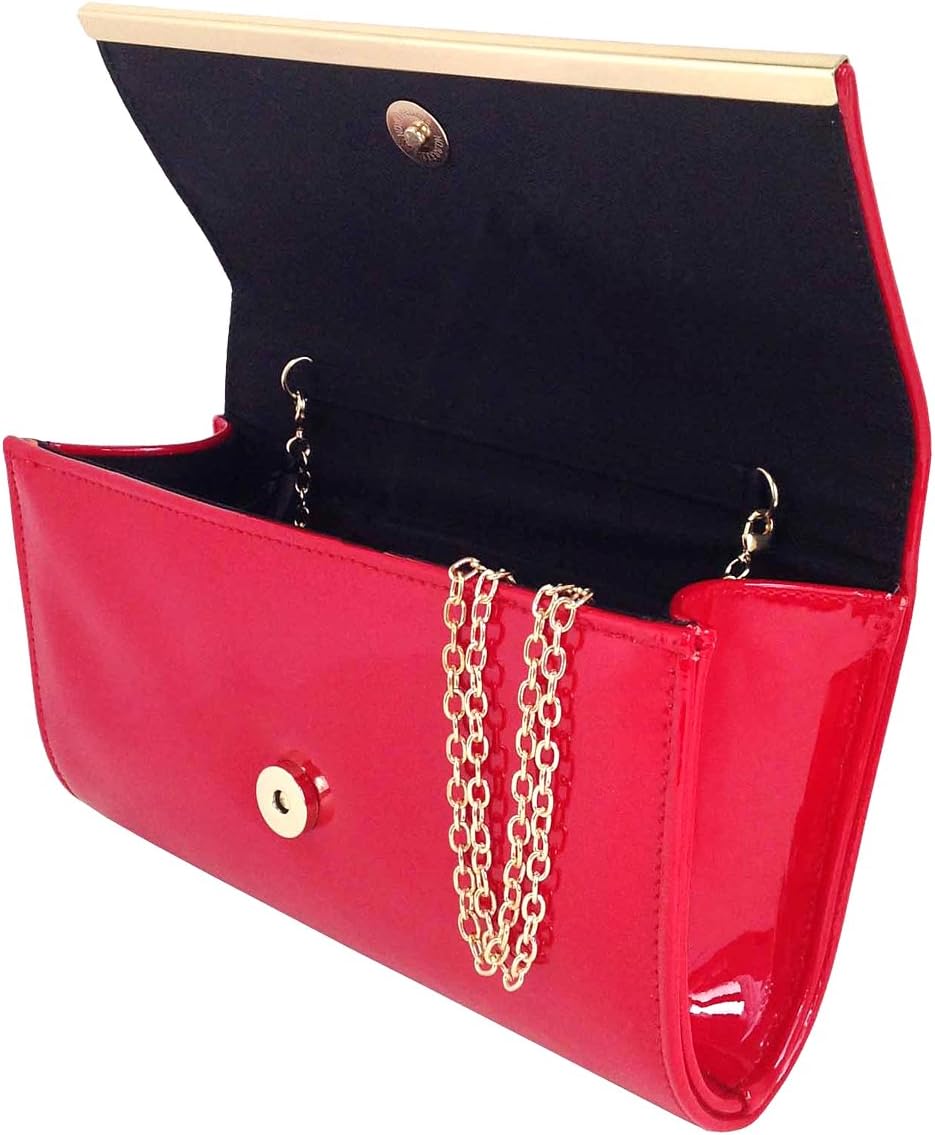 Detalle 1 de JNB Faux Patent Leather Clutch
