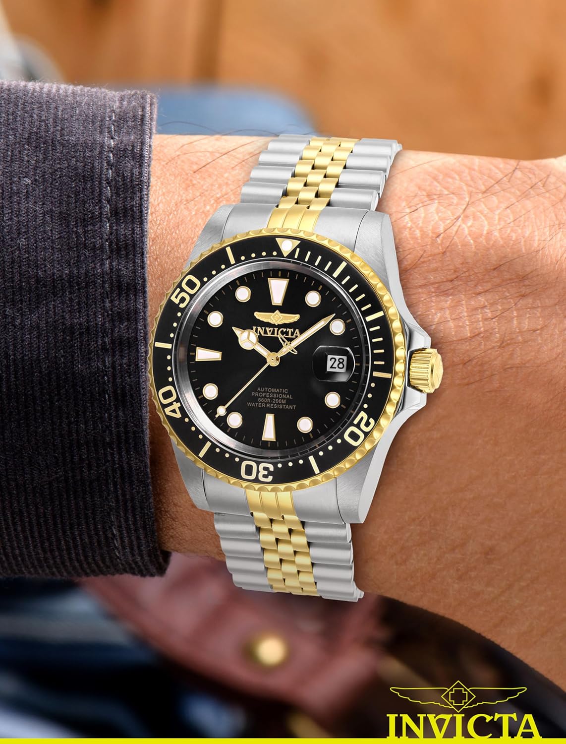 Detalle de Invicta Pro Diver Montre Homme Mouvement Automatique en Acier Inoxydable – 42 mm