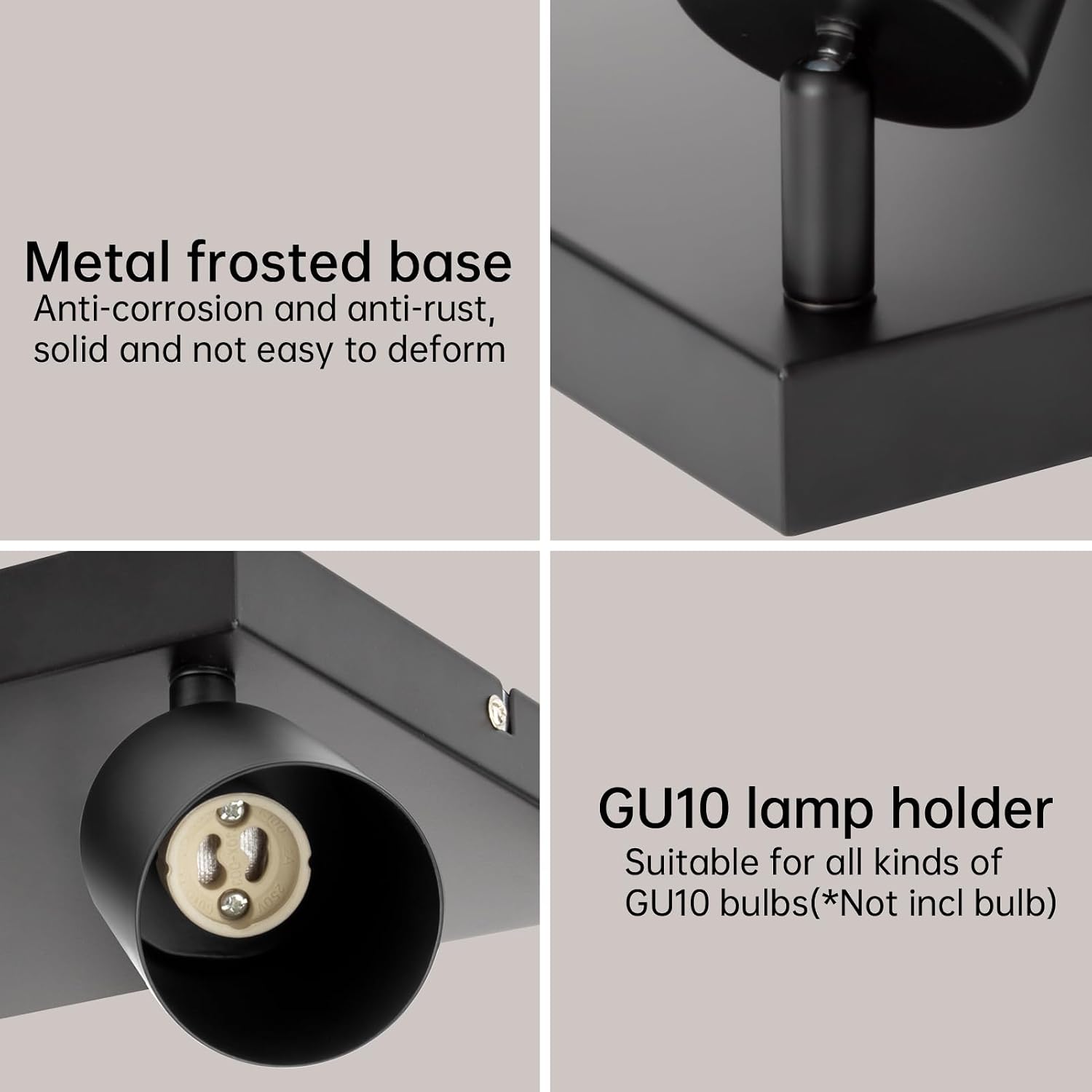Detalle de Ketom GU10 4 way ceiling spotlight fitting