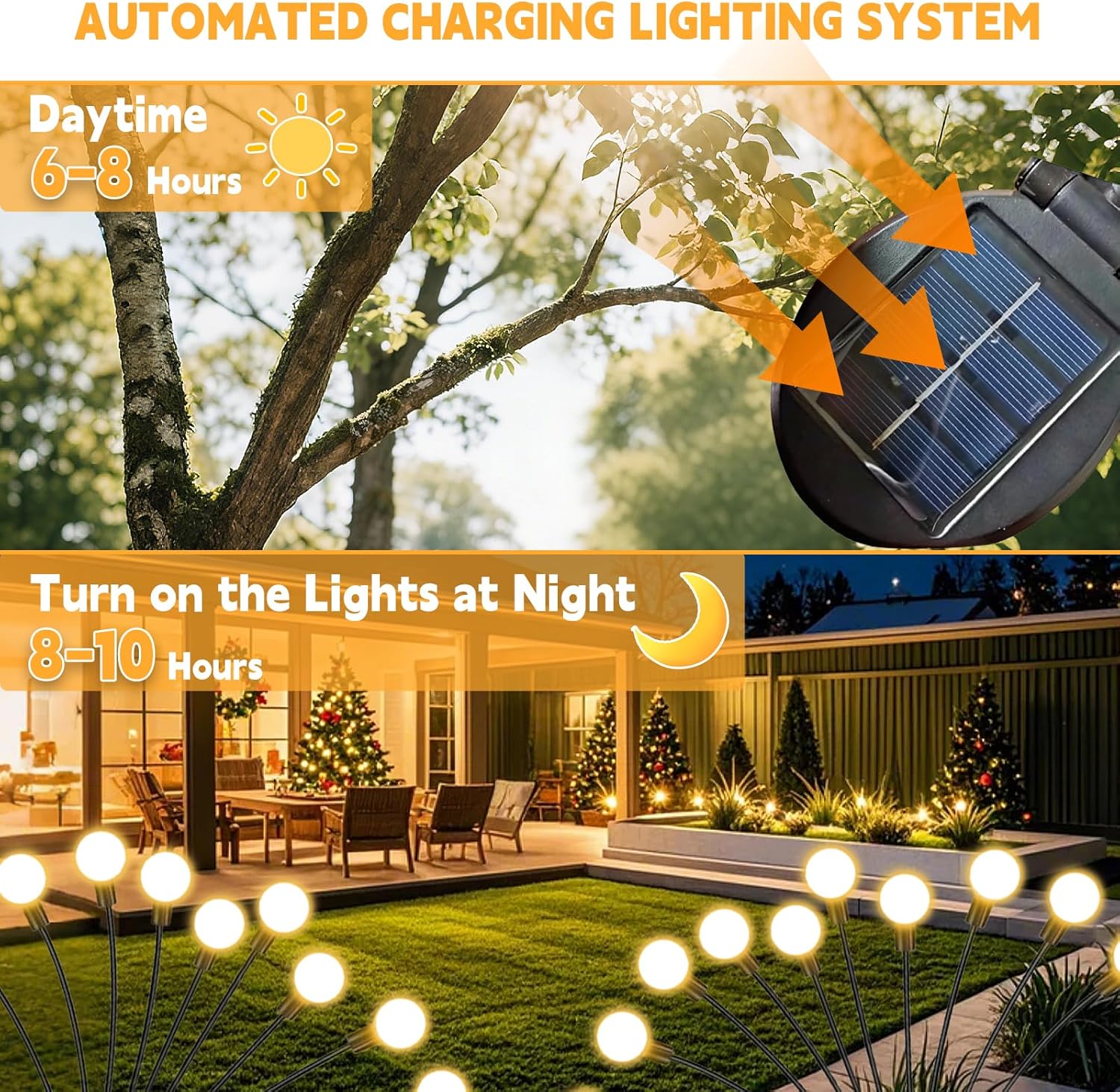Thumbnail 2 de Solar Lights Outdoor, 6 Pack Firefly Lights – Waterproof, UK Garden Decor