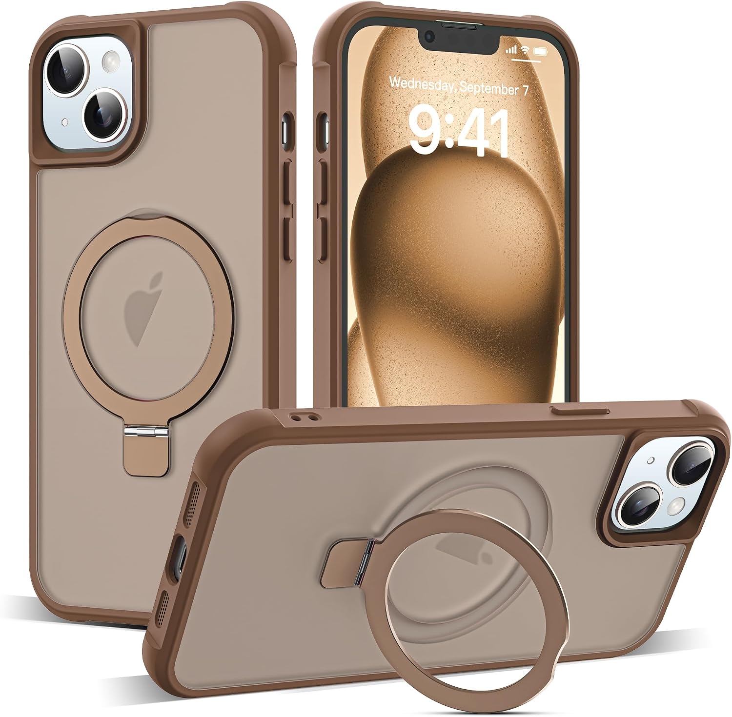 Detalle de SKYLMW iPhone 15 6.1" military-grade clear case