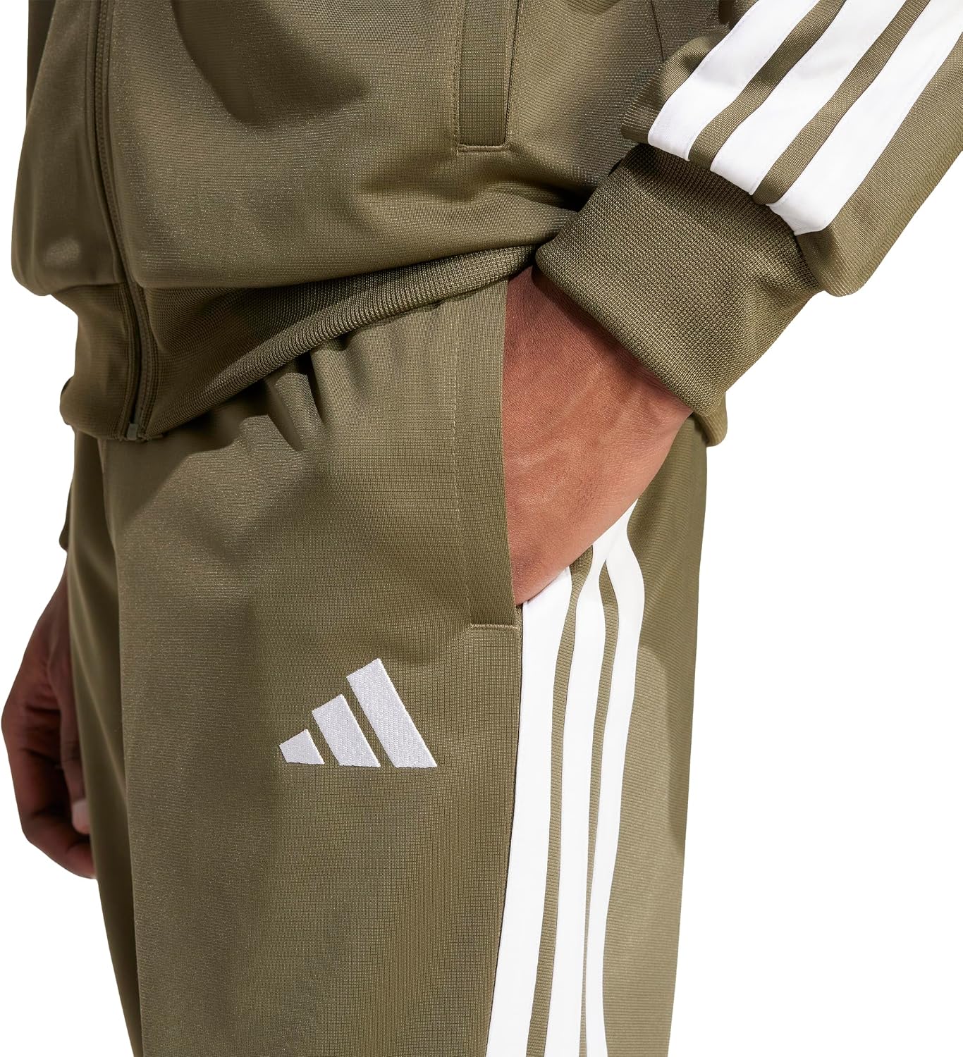 Thumbnail 3 de adidas Herren Sportswear Basic 3 Stripes Tricot Track Suit