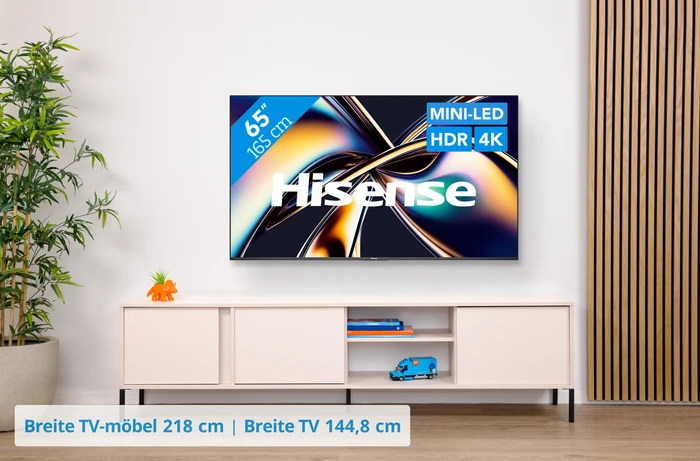 Thumbnail 19 de Hisense 65 Zoll ULED Mini-LED U8Q (2025) TV + Hisense AX3120Q Soundbar-Set