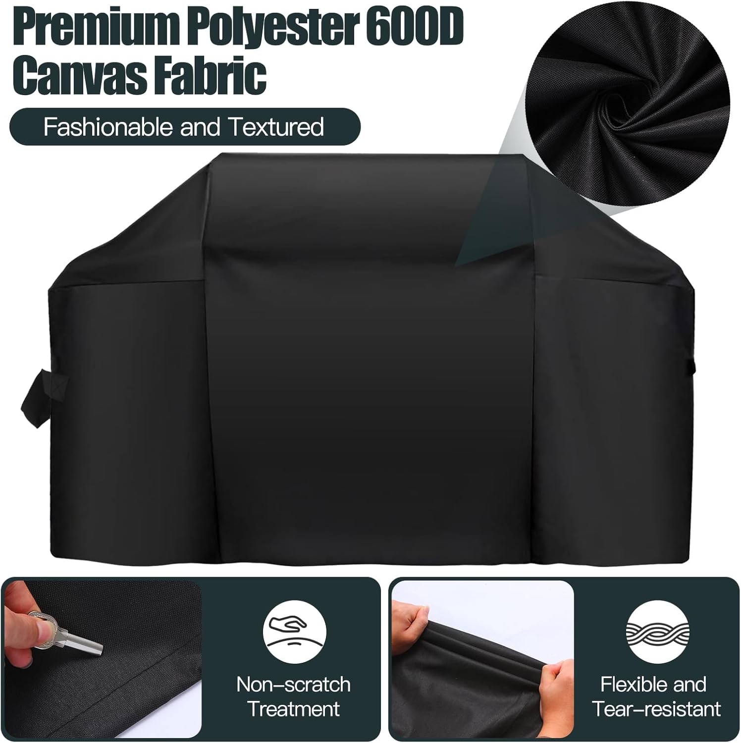 Detalle de 52 Inch Premium Outdoor Grill Cover for Weber Spirit 300/400 Series and More