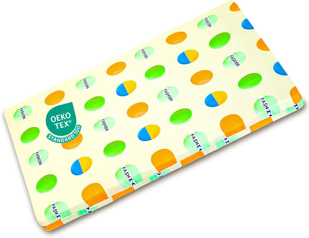 Detalle de VUCWS CD-04 Pack and Play Mattress, Foldable Foam with Washable Cotton Cover