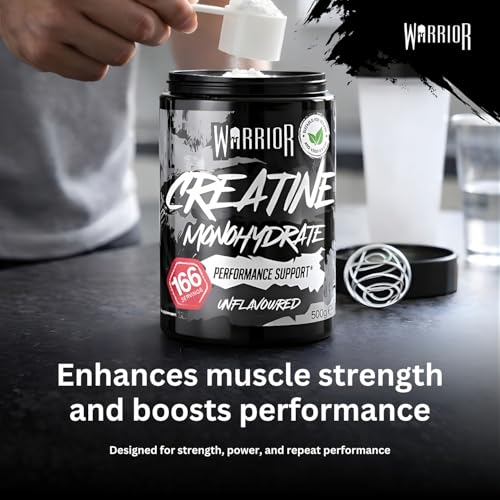 Thumbnail 5 de Warrior Creatine Monohydrate Powder 500g – Pure Micronised, Vegan, UK-Made