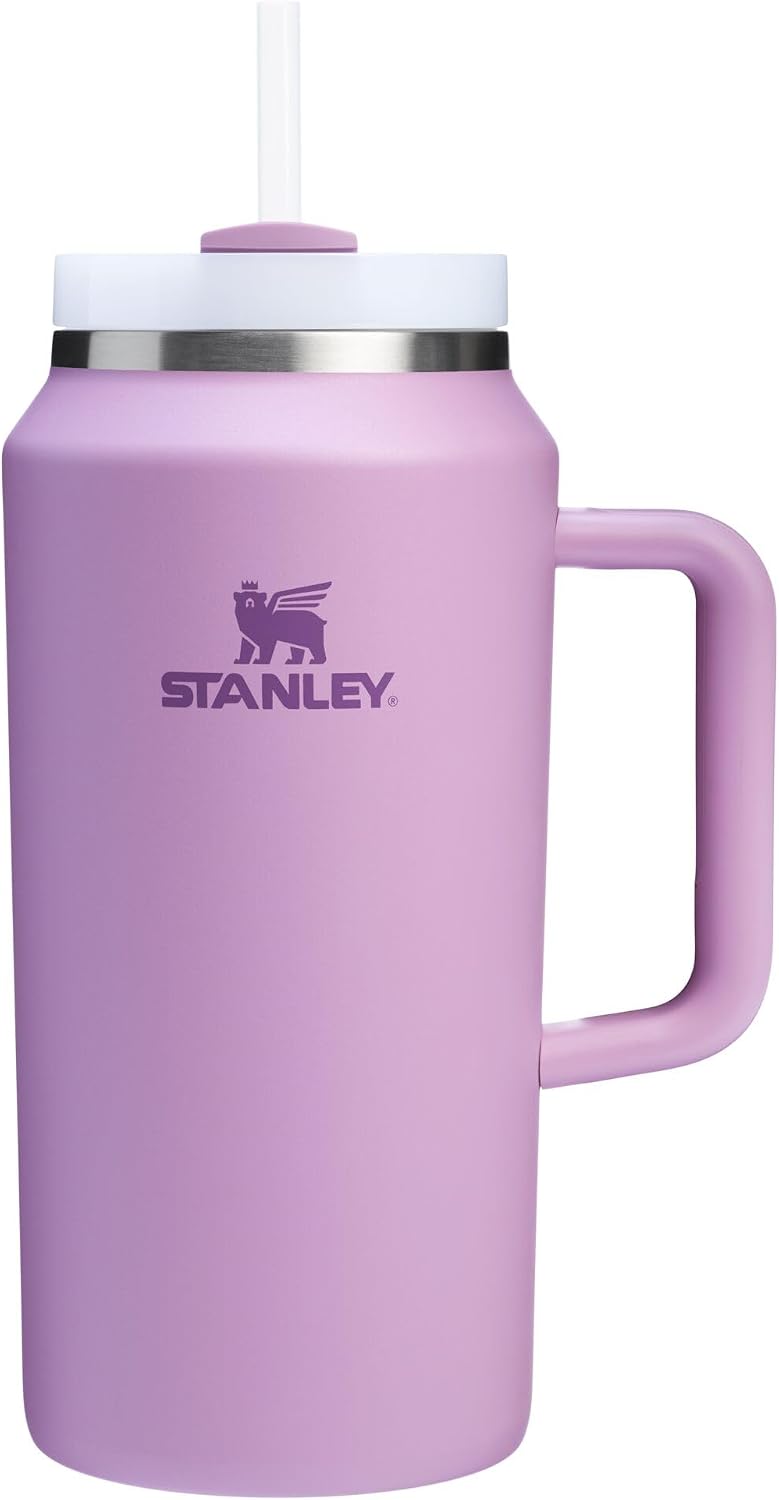Detalle de STANLEY Quencher H2.0 Tumbler with Handle & Straw (64 oz) — FlowState 3-Position Lid, Lilac