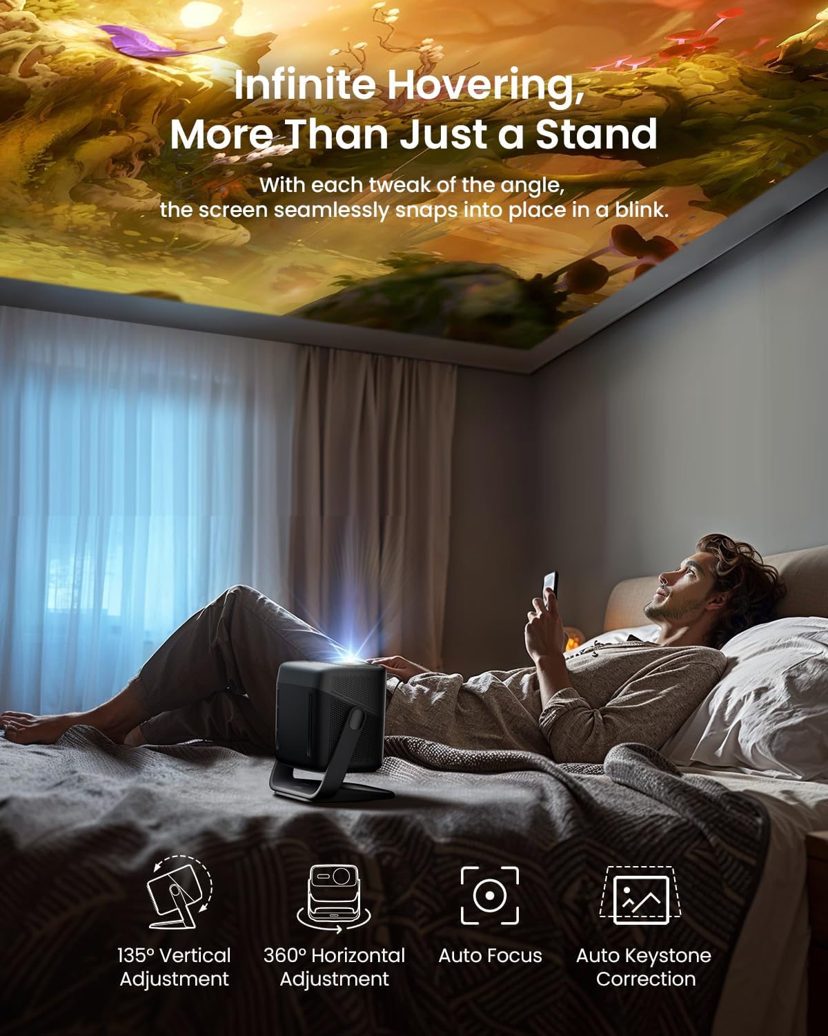 Thumbnail 4 de JMGO N1S Ultra 4K Triple Laser Projector with WiFi and Bluetooth (Google TV, 2800 ISO Lumens)