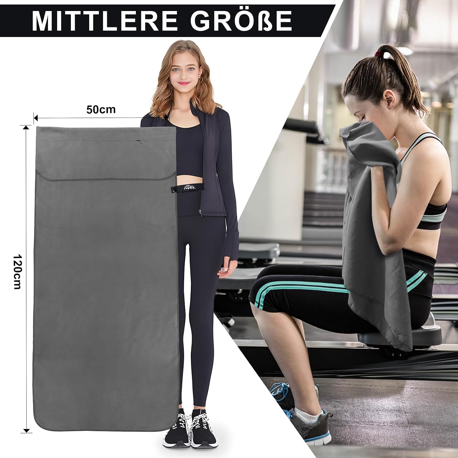 Detalle 1 de Pameil Fitnesshandtuch 120Ă50 cm đ§