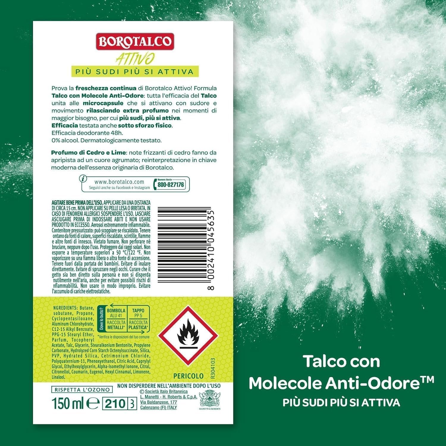 Detalle 2 de Borotalco Deodorante Spray 48h