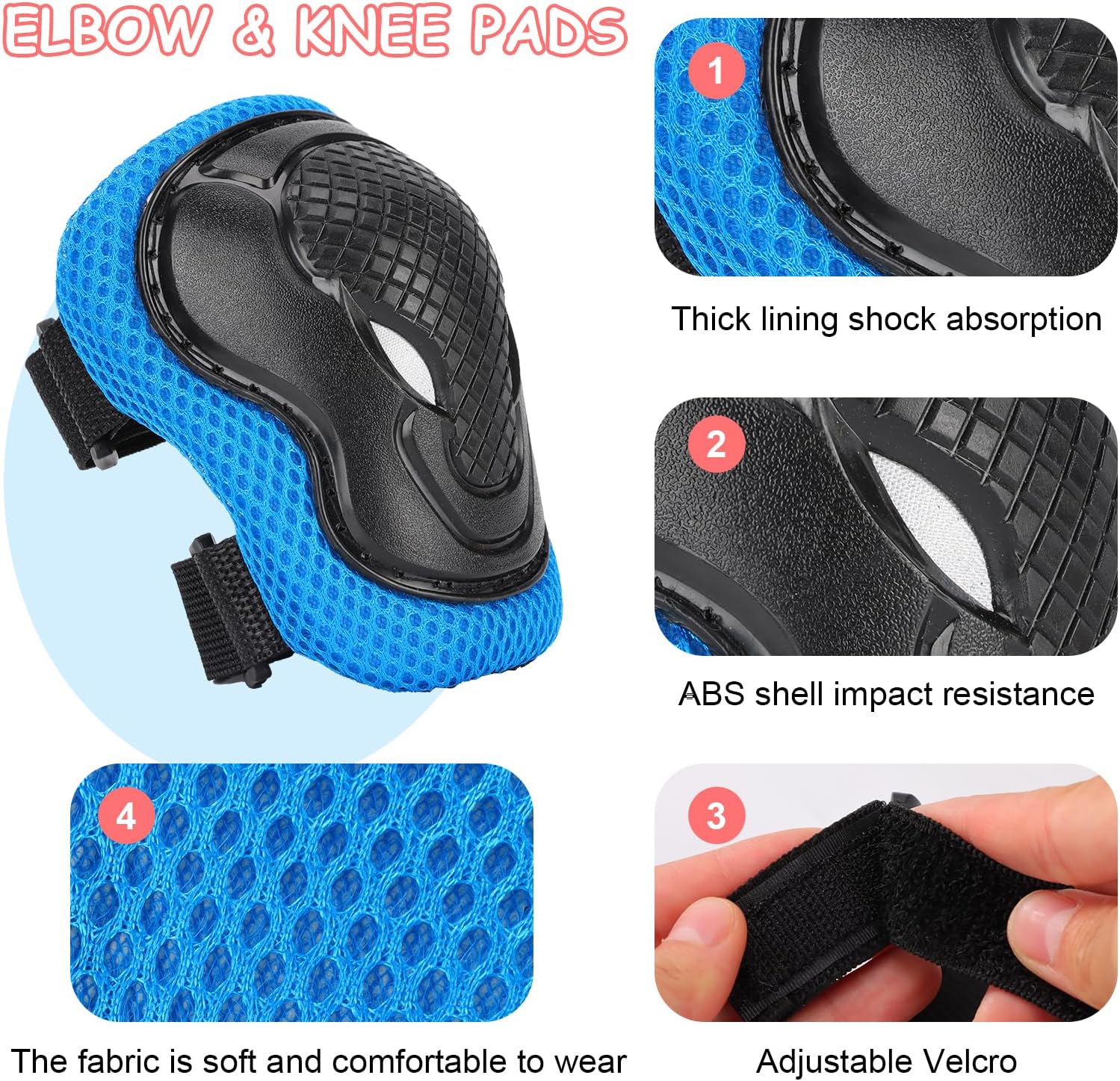 Thumbnail 2 de Bursunly Knieschoner und Protektoren Set – 6-in-1